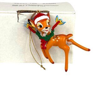 Disney Bambi Grolier Christmas Magic Ornament Collectible Tree Repaired VTG